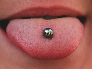 piercing langue